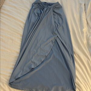 Shein casual high waisted asymmetrical wrap skirt